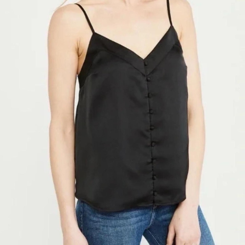 Abercrombie & Fitch Black Fitted Sleeveless Camisole